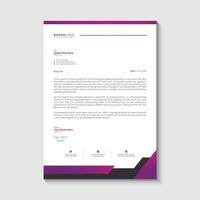 Corporate and business letterhead design template vector