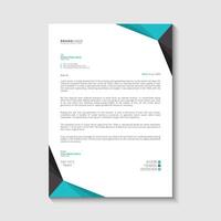 Business letterhead design template vector