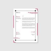 Corporate and business letterhead design template vector