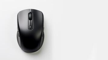 AI generated computer wireless mouse on a white background Generative AI photo