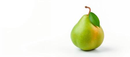 AI generated pear on white background, Generative AI photo