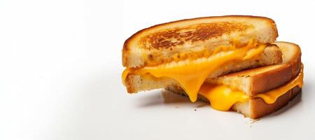 AI generated grilled sandwich with processed cheese Generative AI photo