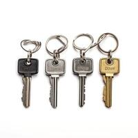 AI generated House keys on white background Generative AI photo