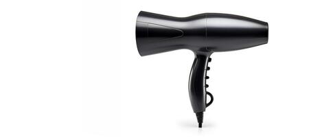 AI generated hair dryer on white background Generative AI photo