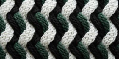 AI generated seamless knitted fabric texture Generative AI photo