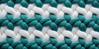 AI generated seamless knitted fabric texture Generative AI photo