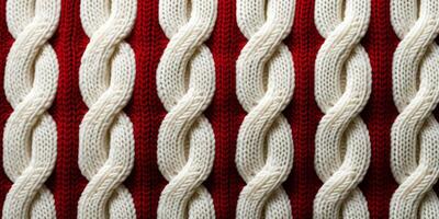 AI generated seamless knitted fabric texture Generative AI photo