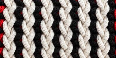 AI generated seamless knitted fabric texture Generative AI photo