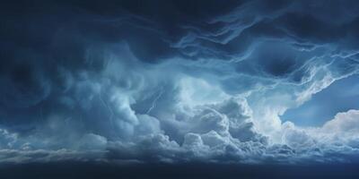 AI generated Dark Stormy sky with clouds Generative AI photo