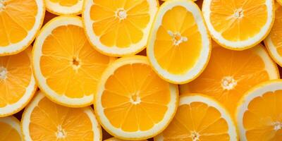 AI generated sliced lemon texture Generative AI photo