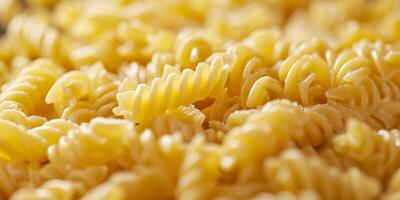 AI generated pasta with cheese macaroni Generative AI photo