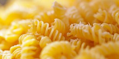 AI generated pasta with cheese macaroni Generative AI photo