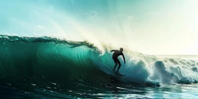 surfer on the wave photo