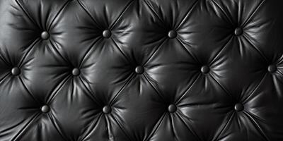 black capiton leather texture photo