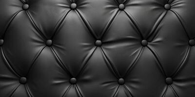 black capiton leather texture photo