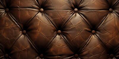 brown capiton leather texture photo