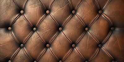 brown capiton leather texture photo