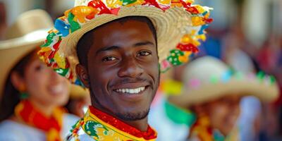 folk costume festival close-up portrait photo