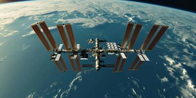 International Space Station in Earth orbit photo