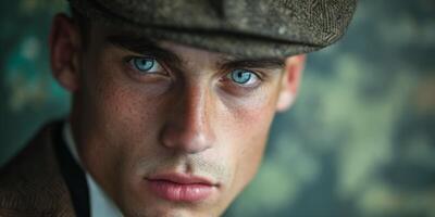 portrait of a man in the twenties of the 20th century Fashion photo