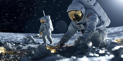 astronaut expedition to the lunar surface photo