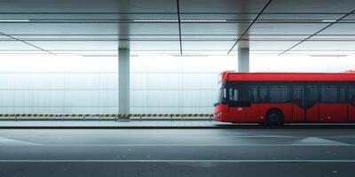 public transport bus at a stop photo