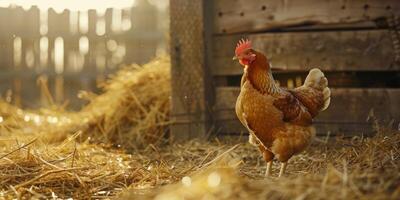 chicken in the coop photo