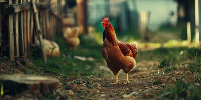 chicken in the coop photo