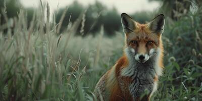 fox in the forest photo