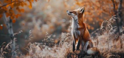 fox in the forest photo
