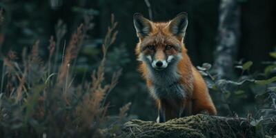 fox in the forest photo