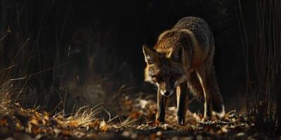 fox in the forest photo