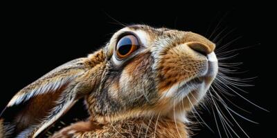 wild hare in the forest photo