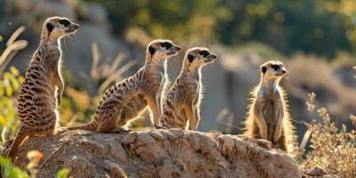 meerkats in the wild photo