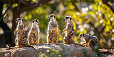 meerkats in the wild photo