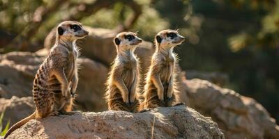 meerkats in the wild photo