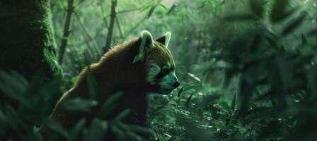 Red panda in the wild photo