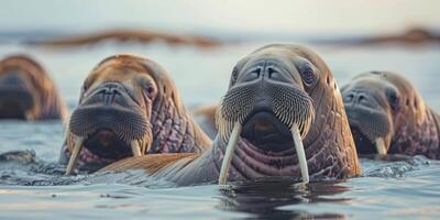 walruses in the wild photo