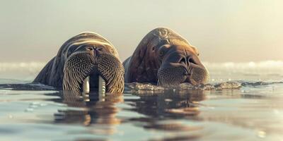 walruses in the wild photo