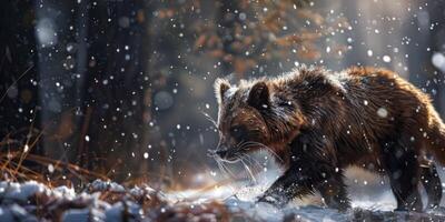 Wolverine in the wild photo