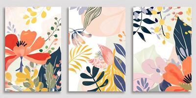 Abstract Botanical Florals background pattern photo