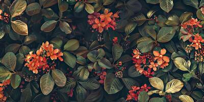 Abstract Botanical Florals background pattern photo