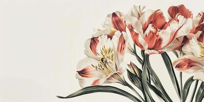 Abstract Botanical Florals background pattern photo