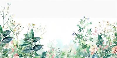 Abstract Botanical Florals background pattern photo