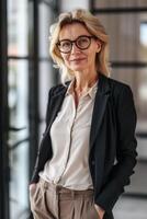 businesswoman in office portrait photo