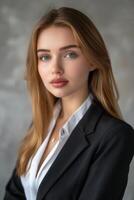 businesswoman in office portrait photo