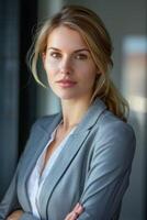 businesswoman in office portrait photo