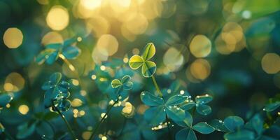 clover pattern texture Saint Patrick photo