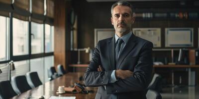 business portrait of a man in the office photo