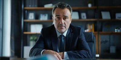 business portrait of a man in the office photo